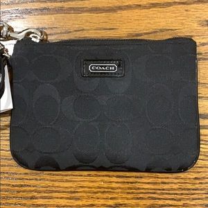 black coach wristlet